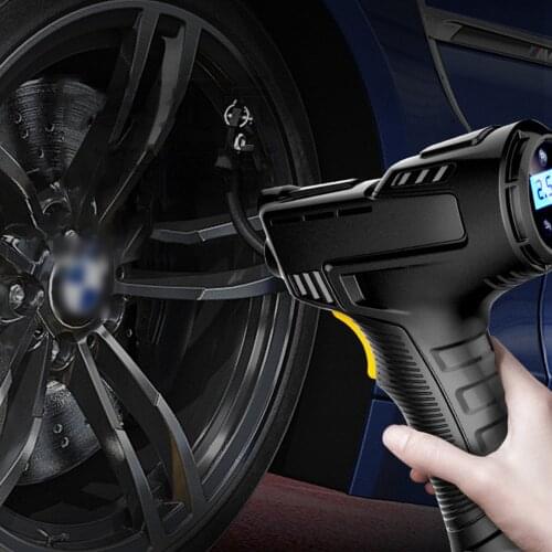 120W Portable Rechargeable Air Compressor Wireless Digital Inflatable Pump Car Automatic Tire Inflator Equipment