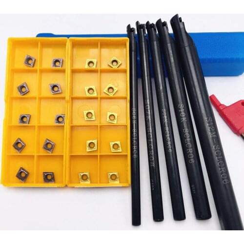 S06K / S07K / S08K / S10K / S12M SCLCR06 95 degree spiral turning tool SCLCR06 Boring bar CCMT060204 Lathe milling tool