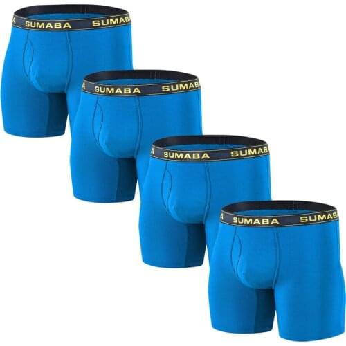 Men Underwear Men Briefs Jockstraps Mens Boxer-Shorts Man Panties Breathable Solid Color 4 PCS/Lot Men Boxer Luxury