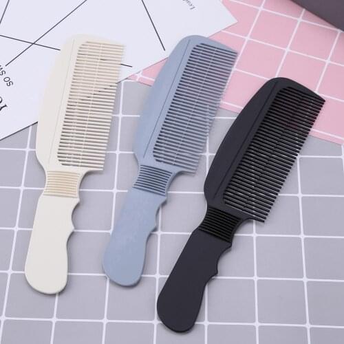 Carbon Fiber Anti-Static 3D Hairdressing Comb Black Handle Hair Brushes Comb Clipper Barber Haircut Brush Salon DIY Styling Tool
