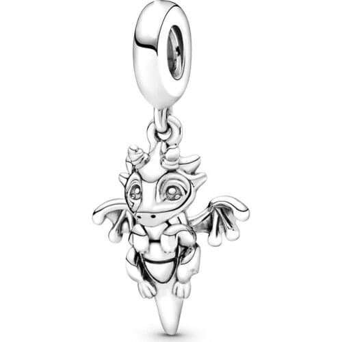 Cartoon Pterosaur Pendant Fit Original Pandora Charms Bracelet Cute Wings Demon Dragon Beads DIY Jewelry for Women Bangle Dangle
