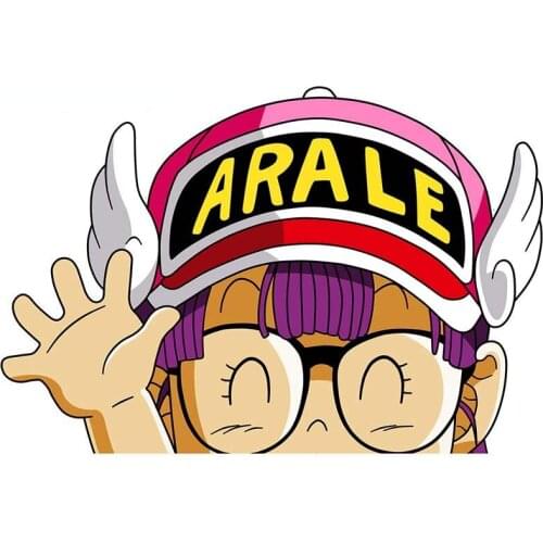 13cm for Arale Fine Decal Vinyl Car Sticker Body Car Bumper Truck Camper Waterproof Sunscreen Decals Custom Printing