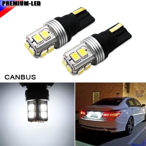 4pcs Super Bright Canbus No Error SMD 3030 T10 W5W 168 194 Car LED Reading Mirror License Plate Width light,6000K Xenon White