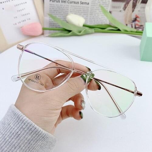 46986 Titanium Round Glasses Frame Men Women Optical Fashion Computer Eyeglasses