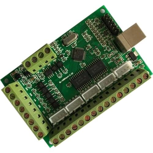 5 Axis 125KHZ Five Axis Stepper Motor Driver Breakout Board USB MACH3 USBCNC Interface Board for CNC Engraving Machine