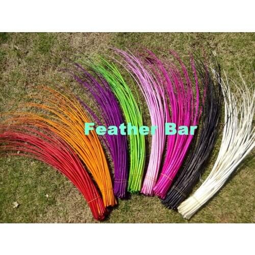 50pcs/Lot 8 colors slected 35-40cm Ostrich Feather Hard Rod Headwear&Hat Accessories Ostrich Quill Spines For DIY Millinery