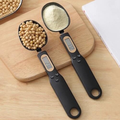 500g/0.1g Precise Digital Measuring Spoons with LCD Display Portable Coffee Measuring Spoon Gram Cup Electronic Kitchen Scales