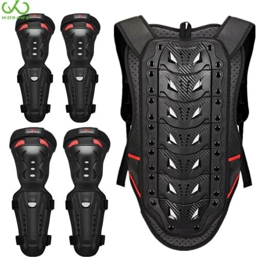 WOSAWE Motorcycle Armor Vest Spine Back Protector Body Armor Motocross Protective Gear Moto Vest Skateboard Skiing MTB Jacket
