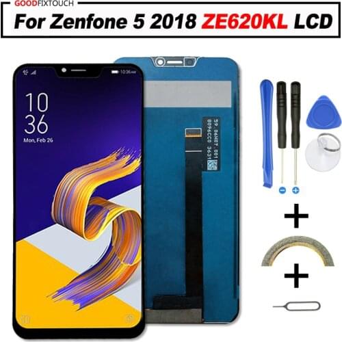 For Asus ZE620KL LCD Display Touch Screen Digitizer Assembly For Zenfone 5 2018 Gamme ZE620KL LCD Touch Screen 6.2" 1080 x 2246