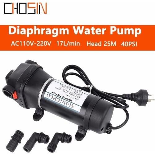Fl-41 Fl-43 AC 110v/220v 40psi Electric Water Pump Mini Diaphragm Pump 25m Lift Submersible Pumps