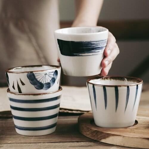 Ceramic Retro Coffee Mug Vintage Water Cup Ceramic Teacup Water Tableware Japanese Style Tea Bowl Drinkware Accessories