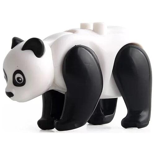 Panda Animals Building Blocks Brick Horse Crocodile Gorilla Tiger Kids Toys Animal Lockings Figures Assemble