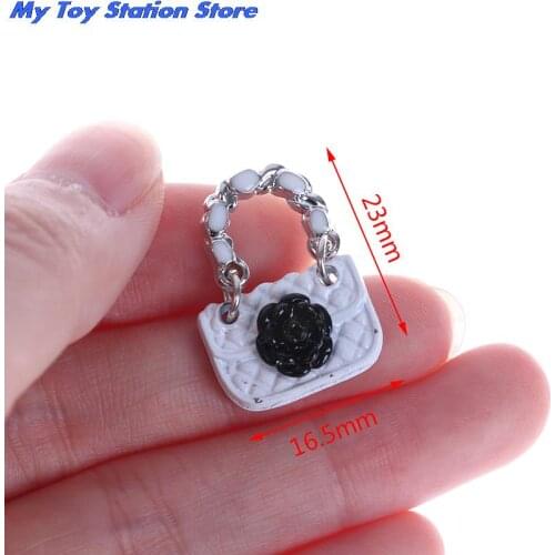 Hot Sale Dollhouse Accessories Fashion Handbag Messenger Bag Carrying Bag Miniature Model