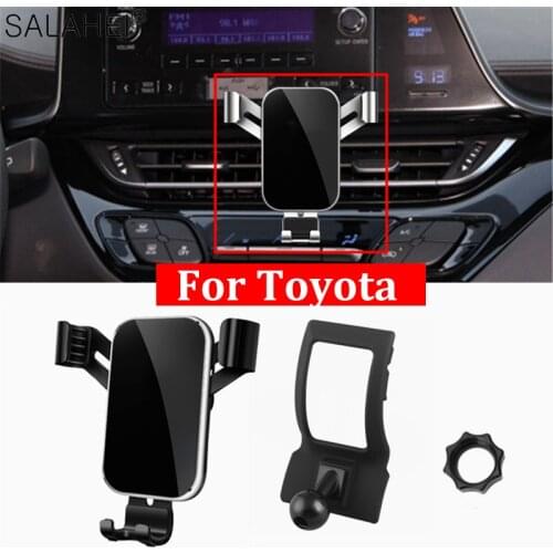 Mobile Phone Holder For Toyota C-HR 2017 2018 Car Air Vent Stand Mount Cradle Clip Stand in Car For IPhone Xiaomi Huawei