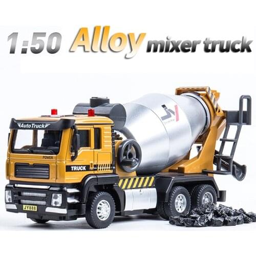 1:50 Alloy Engineering Truck Model High Simulation Alloy Engineering Excavator Model Dump Truck Excavator Vehicle Toy Car Gift