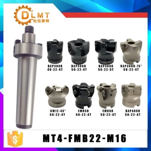 MT4 FMB22 M16 Shank BAP300R BAP400R RAP300R EMR5R EMR6R KM12 50 22 4T 5T Face Milling CNC Cutter