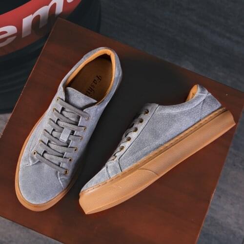 Yomior Summer Men Casual Shoes Breathable Loafers Lace-Up Vintage Flats Genuine Leather Travel Sneakers Luxury Designer Shoes