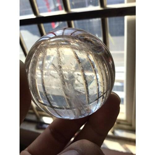 Natural white crystal quartz ball feng shui decoration 50mm home feng shui decoration