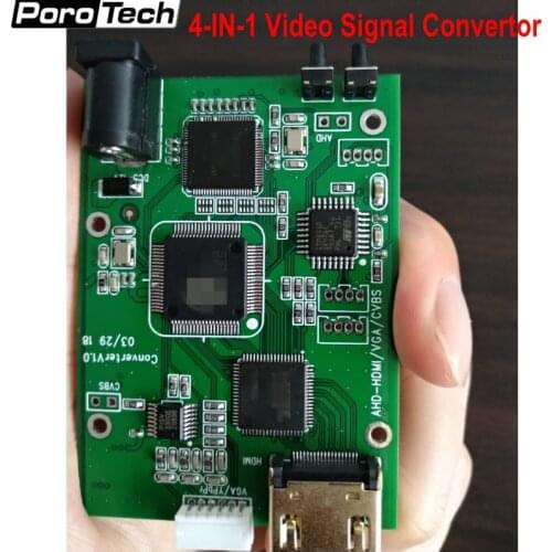 Wholesale 20pcs/lot AHD41 AHD to HDMI Signal Convertor, AHD TVI CVI CVBS signal to HDMI VGA CVBS signal convertor board