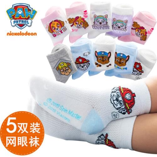 Genuine Paw Patrol Kids Short Socks Chase Marshall Skye Rubble Toys Boys Girls Child Sock Set Birthday Gift For Children