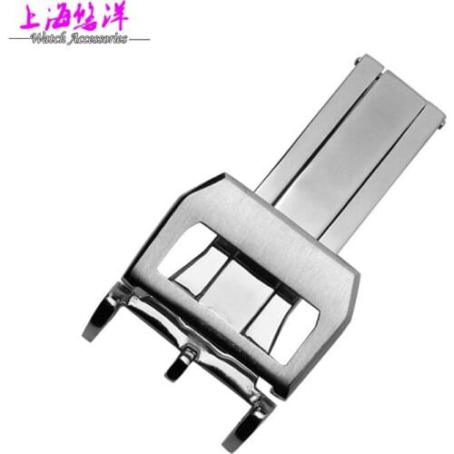 The original butterfly clasp belt buckle folding buckle buckle strap watches accessories 18mm color steel