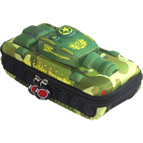 EVA Material 3D Student Tank Styling High Capacity Stationery Box Cool Bag School Supplies for Boy Back To School Pencil Case