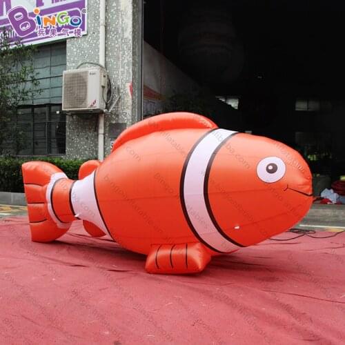 Personalized 10 feet length big inflatable clown fish / 3 meters inflatable fish / decorative fish inflatable toy