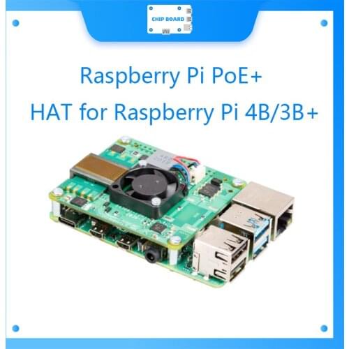 Raspberry Pi PoE+ HAT for Raspberry Pi 4B3B