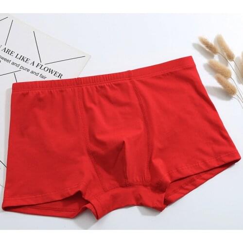 Sexy Men Underwear Boxer Male Panties Modal Fashion Men Underpants Red Breathable Boxershorts Men Underpants Boxer Hombre
