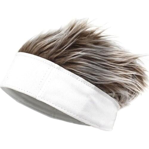 Men Women Breathable Outdoor Short Hair Running Golf Christmas Hip Hop Beanie Wig Hat Indoor Vacations All Season Camouflage