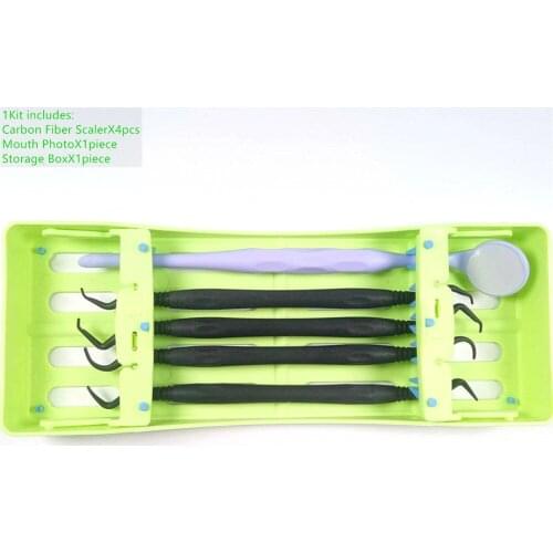 1Set=6Pcs Dental Carbon Fibre Implant Scaling Scaler Periodental Harmless to Implants 134℃ 1Pis~20Pis to choose