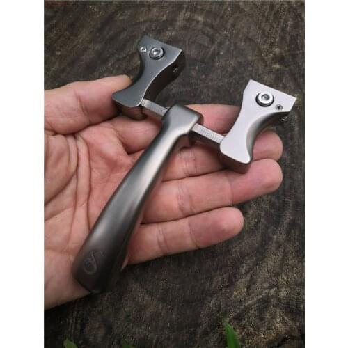 TC21 Titanium Alloy Slingshot Precision Outdoor Sports Slingshot Catapult Outdoor Shooting Hunting High Precision Sling shot New