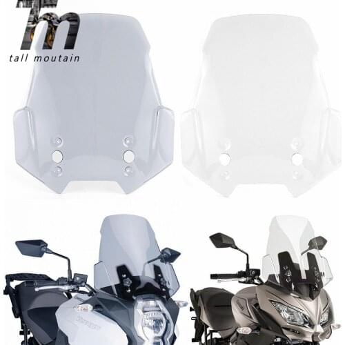 For Kawasaki Versys 1000 KLZ1000 LT 2015-2018 Versys 650 KLE 650 2015-2019 Windscreen Windshield VERSYS1000 Wind Deflectors 2017
