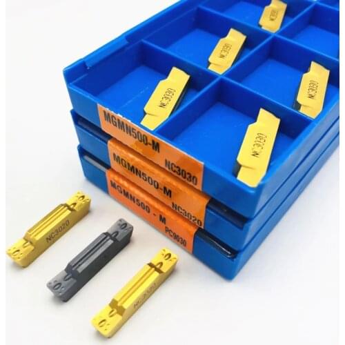 10PCS MGMN500 M NC3030 NC3020 PC9030 slotting and cutting tool 5mm CNC tool metal turning tools carbide MGMN 500 cutting tool