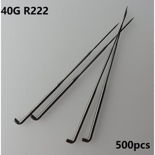 500pcs 40G R222 felt needle fine wool fibre felting steel needles with German quality at gauge 40