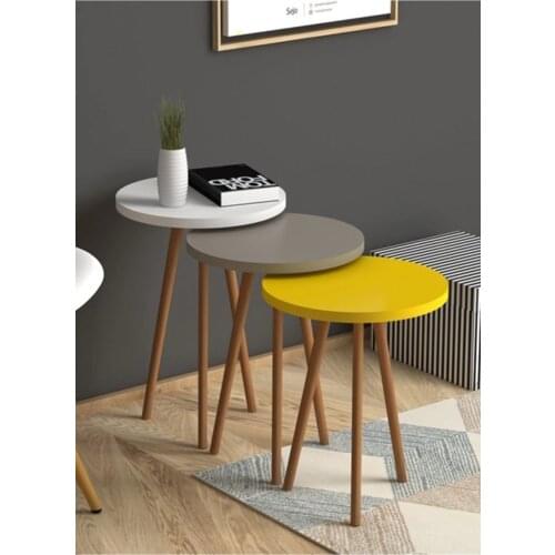 White Cappuccino Yellow Roman Zigon coffee table