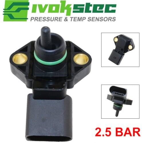 New 2.5 Bar Manifold Abosolute Pressure MAP Sensor For Audi VW Skoda Fabia Octavia Superb 038906051 038 906 051 0 281 002 177