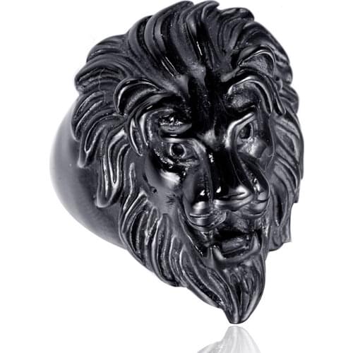 Punk style majestic lion mens ring party accessories cool gifts four styles optional