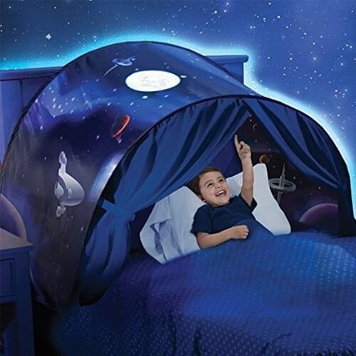 VIP Link starry dream bed tent childrens bed folding light-blocking tent indoor mosquito pop up bed tent baby room decor