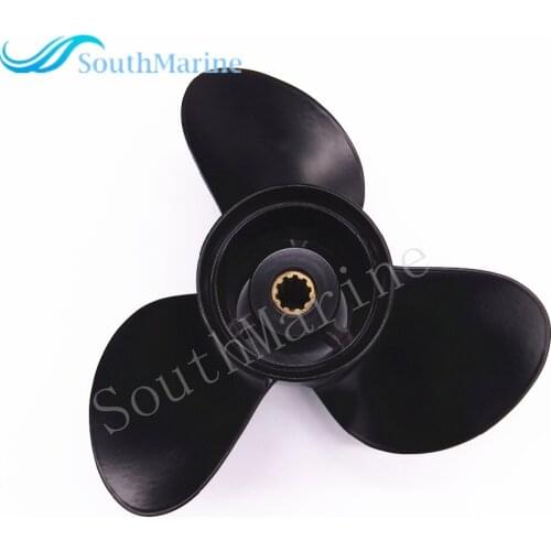 Boat Engine Aluminum Propeller 10 1/4X11 K for Suzuki Johnson Evinrude OMC 25HP 30HP Outboard Motor 10 1/4 X 11K