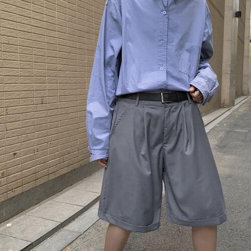 2020 Summer Mens Fashion Trend Casual Harem Cotton Shorts Multi-pocket Male Black/grey Color Suit Shorts Plus Size S-2XL