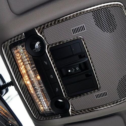 Carbon Fiber Auto Center Dashboard Speaker Cover Sticker for BMW E70 E71 X5 X6(2008-2013) Trim Stickers