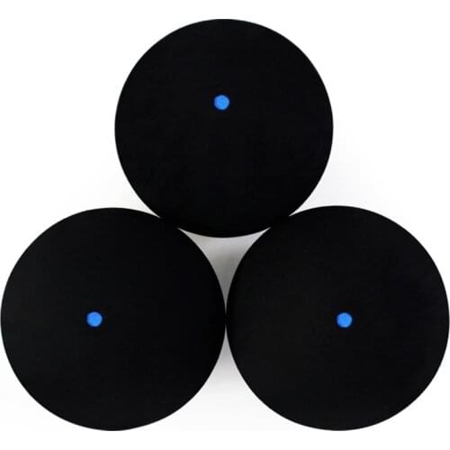 Natural Black Rubber Squash Ball Blue Dot Squash Balls Training Speed Sport Beginner Bola Squash Balls Points Blue Squash Ball