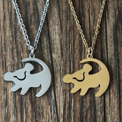 Stainless Steel Pet Dog Pendant Necklace Women Statement Cute Dog Necklace Pet Choker Pet Lovers Jewelry