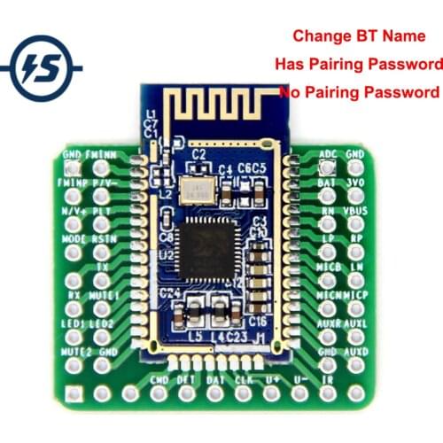 Wireless Bluetooth Decoder Board 5.0 Support AUX Audio Receiver Module BK3266 TF Card U Disk Infrared Remote Change BT Name
