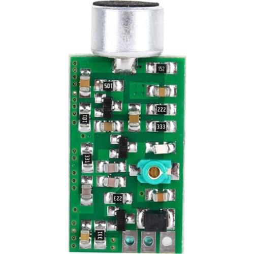 Pickup Adjustable Frequency Audio Sensitive Mini Bug Dictagraph Interceptor Board Multifunctional FM Transmitter Module DIY