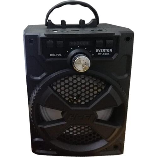 EVERTON RT-1095 USB/SD/FM/BLUETOOTH ILLUMINATED PORTABLE SPEAKER