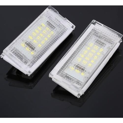 2Pcs 12V LED Number License Plate Light Lamps White Led CANBUS Car No Error Car License Plate Lights For BMW E46 4D 1998-2003