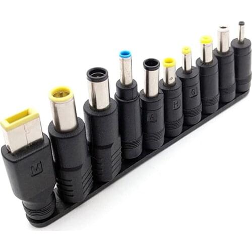 10 Pieces / Set Universal For Notebook Laptop Charger Power Adapter Tips Jack Connector To Connect Charging