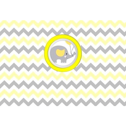 Yellow chevron photo backgrounds vinyl funds elephant baby shower Backdrops photography for photo studio props photophone lv-655